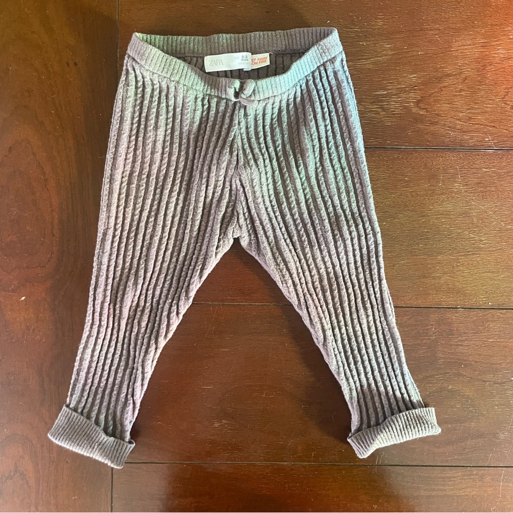 Zara Ribbed Knit Pants